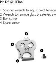 Load image into Gallery viewer, Mr DP Skull Tool