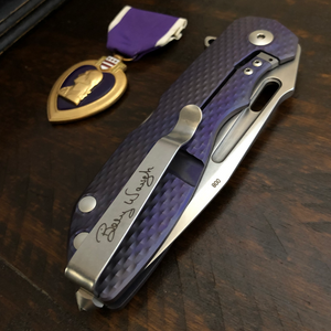 RYP Design/ Bill Harsey Billy Waugh #008 Purple Heart Edition Knife