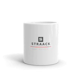 Stacked Straack Logo and Tagline Mug