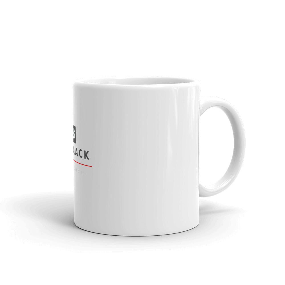 Stacked Straack Logo and Tagline Mug