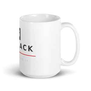 Stacked Straack Logo and Tagline Mug