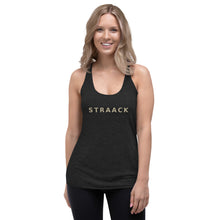 Load image into Gallery viewer, Women&#39;s Desert Tan Straack Logo Racerback Tank